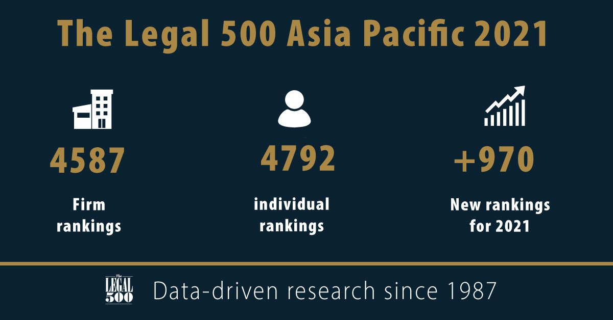 The Legal 500 Asia Pacific guide to top ranked law firms, lawyers